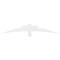 Ekena Millwork Alberta Architectural Grade PVC Gable Bracket, 72"W x 12"H x 4"D x 4"F, 4/12 Pitch GBP072X12X0404ALB00 - alternate 2